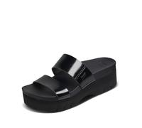 REEF Toboggan Cushion Vista Higher Slide pour femme, noir verni, 37.5 EU