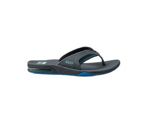 Reef - Tongs avec décapsuleur intégré - Fanning Gunmetal/Ocean pour Homme - Taille 42 - Bleu Bleu 42
