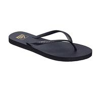 Reef Tongs de bord de mer pour femme - Noir pailleté - Imperméables et résistantes aux éclaboussures - Style convivial - Respectueux de l'eau