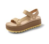 Reef Water Rem Higher Platform Sandals Beige EU 41 Femme