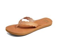 Reef Women's Cushion Scallop Flip-Flop, Natural, 5