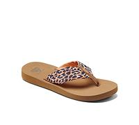 Reef Women's Spring Woven Flip-Flop, Surf Leopard, 38.5 EU