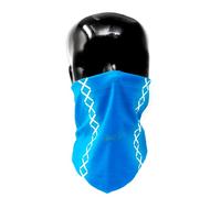 REEFLEXX Écharpe tubulaire bleue - Foulard multifonction imprimé et avec réflecteurs - Respirant - Pour adultes