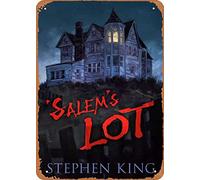 REEJAN Plaque en métal vintage rétro avec inscription « Movies Salems », « Stephen King » - Décoration murale amusante pour maison, cuisine, bar, pub, homme, café, chambre, garage - 30,5 x 20,3 cm