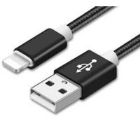 REEKIN Câble USB USB 2.0 USB-A mâle, Connecteur Lightning 1.00 m noir 4260272282368