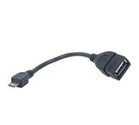 Reekin - eFuture A femelle vers Micro B mâle vers USB 2.0 OTG Câble adaptateur avec porte-clés