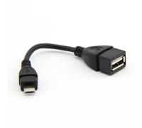 Reekin - Micro USB 2.0 B mâle vers femelle A Câble adaptateur OTG pour Samsung Tablette Phone