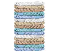 REEKNOKOL Lot de 15 Élastiques à Cheveux, Couleurs Variées, Sans Abîmer les Cheveux, Bracelets et Elastiques pour Femmes et Filles, Pour Cheveux Fins/Epaix/Moyens/Longs (Bleu Clair)
