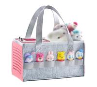 REEKNOKOL Tonies Carry Case, étui de Transport pour Toniebox Starter Set et Accessoires Tonies Case Sac de Rangement en Feutre de Voyage avec poignée pour Toniebox et Figurine Tonies (Rose Clair)