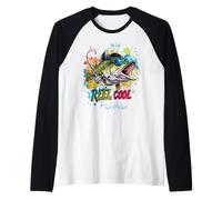 Reel Cool Dad Lunettes de Soleil de pêche drôles fête des pères Manche Raglan