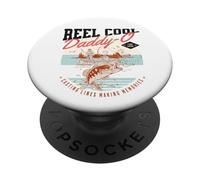 Reel Cool Daddy O Casting Lines Making Memories Dad Fishing PopSockets PopGrip Adhésif