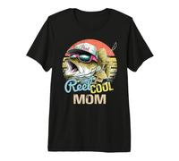 Reel Cool Mom Citations de pêche drôles pour Oncle Femmes T-Shirt Haut de Gamme