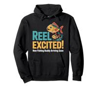 Reel Excited New Fishing Buddy arrive bientôt annonce Sweat à Capuche