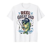 Reel Great Dad is Bass Fish Graphic Fête des pères T-Shirt