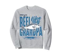 Reel Like My Grandpa Fisherman Grandfather to Grandchild Sweatshirt