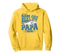 Reel Like My Papa Funny Fishing Grand Son Daughter Sweat à Capuche