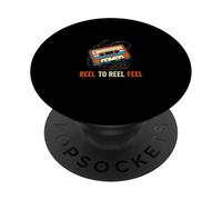 Reel to Reel Feel Music Collector Rétro PopSockets PopGrip Adhésif