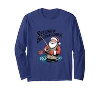 Reeling in Christmas Cheer - Pêche de Noël Amusante Manche Longue