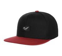 Reell Casquette Pitchout 6P Snapback Casquette Casquette en Coton (Taille Unique - Noir-Rouge)