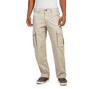 Reell Flex Cargo LC Pantalon cargo pour homme avec poches latérales, Crème, 33W x 32L