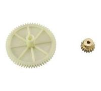Reely 0015+0088 Pièce de rechange Roue dentée principale 62 dents, pignon de moteur 17 dents