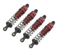Reely 1:10 Amortisseur à pression d'huile en aluminium rouge (métallisé) avec ressorts noir 90 mm 4 pc(s)