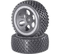 Reely 1:10 Buggy Roues complètes Rally design à trous gris 2 pc(s)