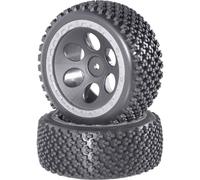 Reely 1:10 Buggy Roues complètes Rally design à trous gris 2 pc(s)