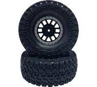 Reely 1:10 Crawler Roues complètes offroad 6 doubles rayons gris foncé 2 pc(s)