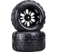 Reely 1:10 Monstertruck Roues complètes noir 2 pc(s)