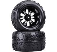 Reely 1:10 Monstertruck Roues complètes noir 2 pc(s)