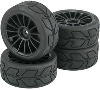 Reely 1:10 Voiture de tourisme Roues complètes Vitesse 15 rayons noir 4 pc(s)