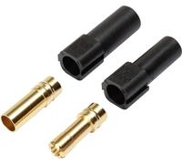 Reely 1373205 Fiche mâle pour batterie, Prise femelle pour batterie XT150, 6 mm doré(e) 1 pc(s)