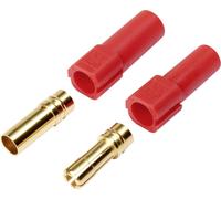 Reely 1373206 Fiche mâle pour batterie, Prise femelle pour batterie XT150, 6 mm doré(e) 1 pc(s)