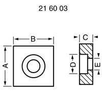 Reely 22 Support de palier Ø de perçage: 22 mm
