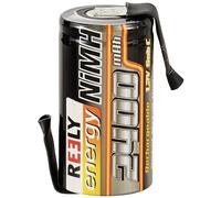 Reely Cellule simple de batterie NiMH Sub-C 1.2 V 2400 mAh avec pattes à souder