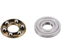 Reely Butée à billes axiale acier chrome Ø intérieur: 4 mm Ø extérieur: 9 mm Régime (max.): 15000 tr/min