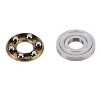 Reely Butée à billes axiale acier chrome Ø intérieur: 5 mm Ø extérieur: 10 mm Régime (max.): 15000 tr/min