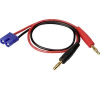 Reely Câble de charge [2x banane mâle 4 mm - 1x EC3 mâle] 0.30 m 2 mm² RE-6799029