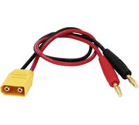 Reely Câble de charge [2x banane mâle 4 mm - 1x XT90 mâle] 30.00 cm RE-6799044