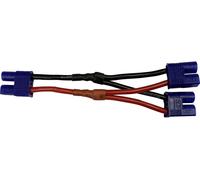 Reely Câble pour accu [1x T-femelle - 2x T mâle] 10.00 cm RE-6903762