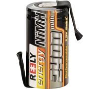 Reely Cellule simple de batterie NiMH Sub-C 1.2 V 2400 mAh avec pattes à souder