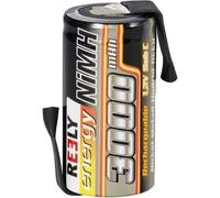 Reely Cellule simple de batterie NiMH Sub-C 1.2 V 3000 mAh avec pattes à souder