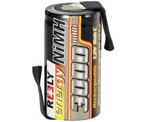 Reely Cellule simple de batterie NiMH Sub-C 1.2 V 3000 mAh avec pattes à souder