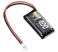 Reely Pack de batterie (LiPo) 3.7 V 400 mAh Nombre de cellules: 1 10 C Softcase cosse plate mâle