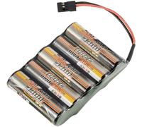 Reely Pack de batterie (NiMh) 6 V 2300 mAh Nombre de cellules: 5 LR6 (AA) side by side fiche JR femelle