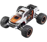 Reely RaVage 4x4 V2 orange/blanc brushed 1:16 Auto RC électrique Monstertruck 4 roues motrices (4WD) prêt à fonctionner (RtR) 2,4 GHz avec accu et câble de