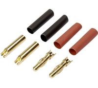 Reely RE-6534192 Fiche mâle pour batterie 4 mm doré(e) 40 paire(s)