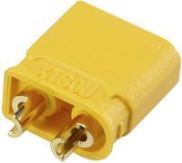 Reely RE-6619104 Fiche mâle pour batterie 2 mm mâle, XT30U doré(e), à souder 1 pc(s)