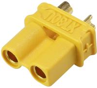 Reely RE-6619107 Prise femelle pour batterie XT30U, 2 mm femelle doré(e), à souder 1 pc(s)